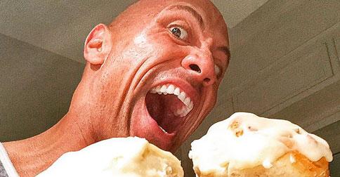 ZOO's tweet photo. .@TheRock has treated himself to another legendary cheat food day - and we're very jealous... http://t.co/oGltksyplH http://t.co/4BABXSwWgE