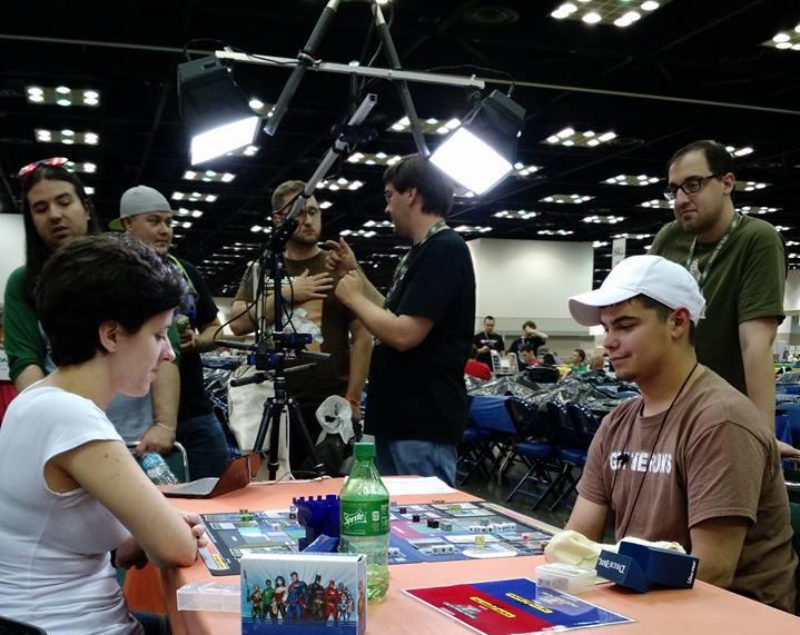TheDoubleBursts's tweet photo. There were a lot of fierce #DiceMasters matches at #GenCon2015 this year. We were lucky to host to some of these! http://t.co/2ZKyRYWI0Z