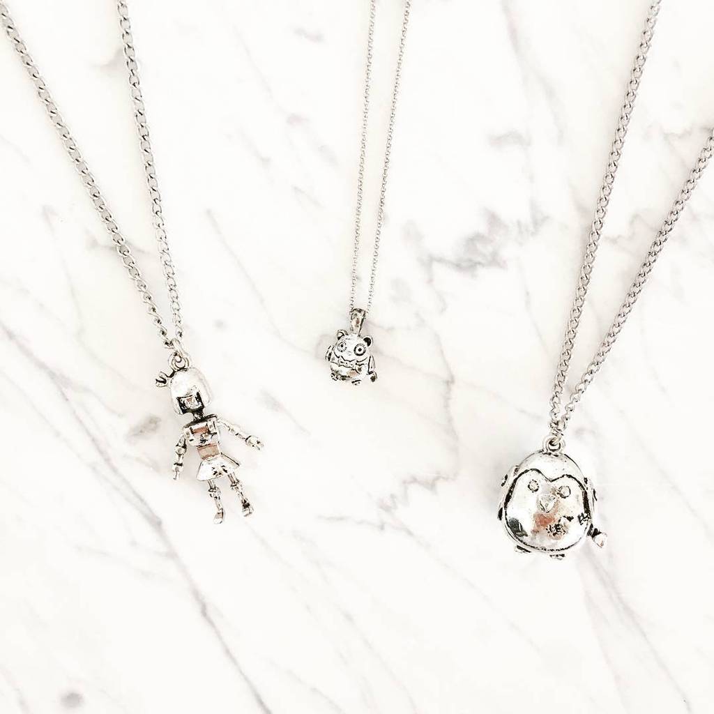 Otherbots's tweet photo. We just love these playful #robot necklaces from @megframpton. They make such a cute gift for you or someone you lo… http://t.co/3Ahb2Dcx2R