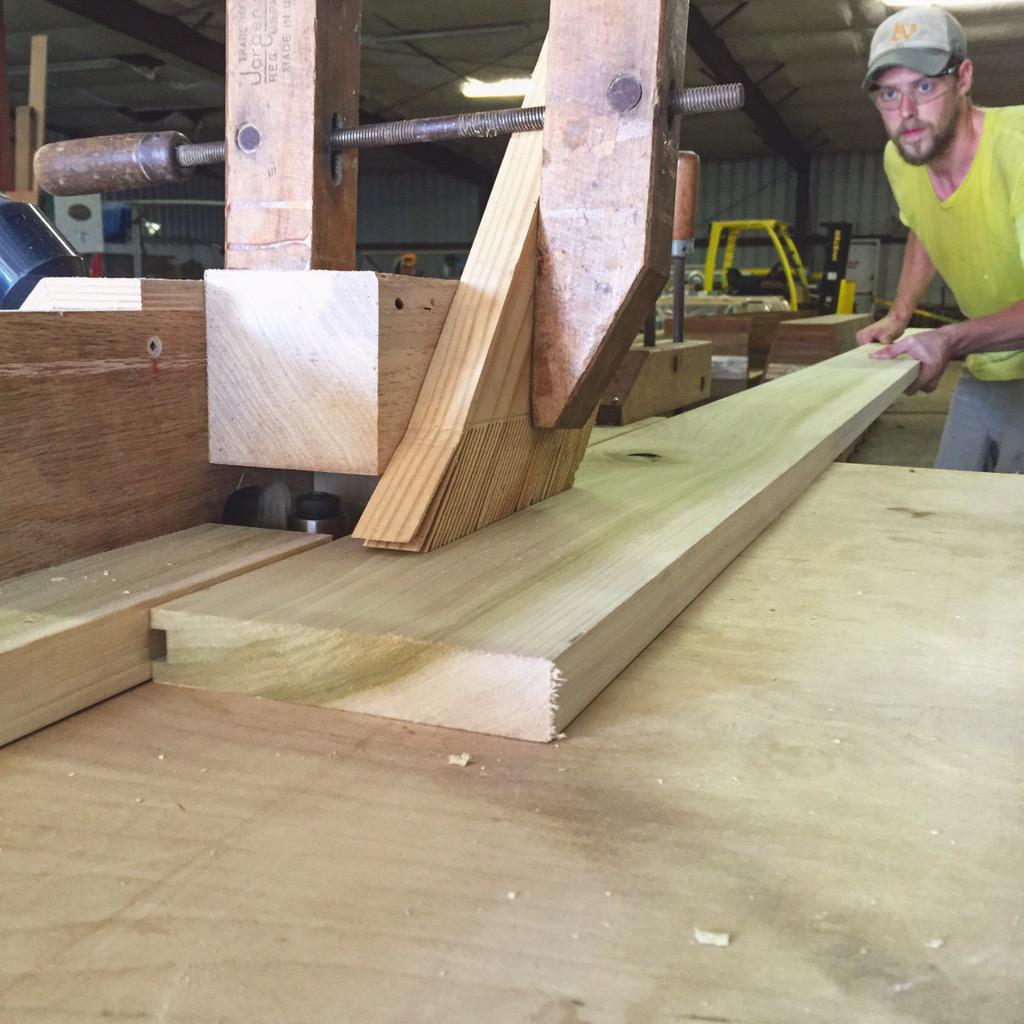 Serious cuts cause for serious jigs cause for serious faces. #custom #woodwork #fabrication #tongueandgroove #nola