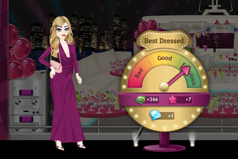 Oh, wow! It seems I’m the best dressed at the party! #SUPERSTARLIFE https://itunes.apple.com/us/app/superstar-life/id747977899?mt=8 …