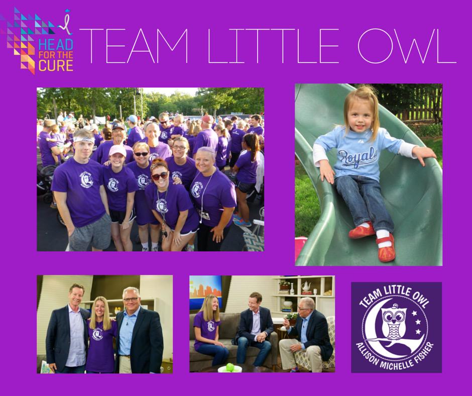 HeadfortheCure's tweet photo. We're just 20 days away from our 13th #HFTC5K #KC and it looks like @TeamLittleOwl​ will be our largest team again! http://t.co/cMFgpI49E7