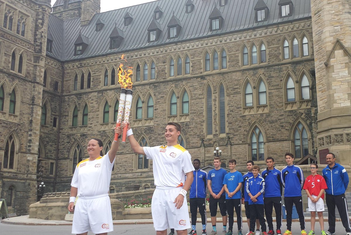 TO2015torch's tweet photo. The Parapan Am flames have been created – history has been made with the #TO2015torch today! http://t.co/YQlBy7QHnD