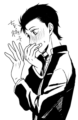 今日の落描き照れ垣くん 