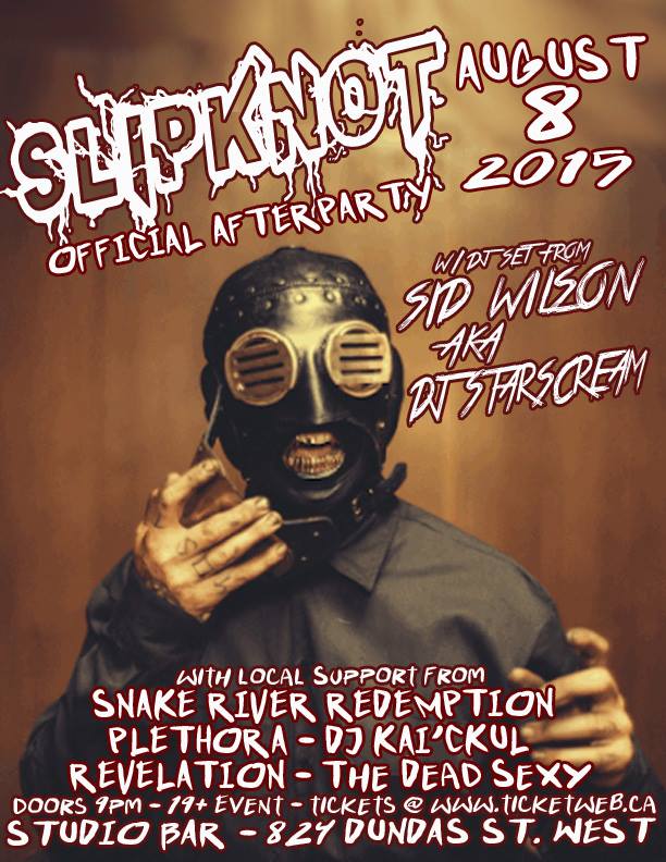 AdrianPain's tweet photo. @TheDeadSexy #Live
Aug7 w/ Carole Pope
Aug8 #OfficialSlipknotAfterParty
Aug 21-22 #HeavyGL
Aug28 w/ Crawl
& more http://t.co/qtefiTEmRA