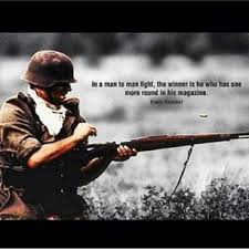 VeteranDIY's tweet photo. “In a man-to-man fight, the winner is he who has one more round in his magazine.”― Erwin Rommel  #quote #military http://t.co/IMm6pfPGyk