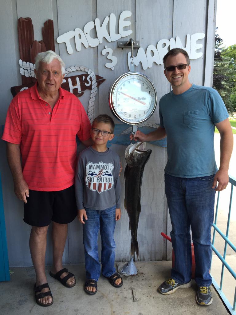butchstackle's tweet photo. Jonathan caught this 16 lb. 14 oz Laker today for Jim's 70th birthday. Awesome! http://t.co/3HjHYnmGqo