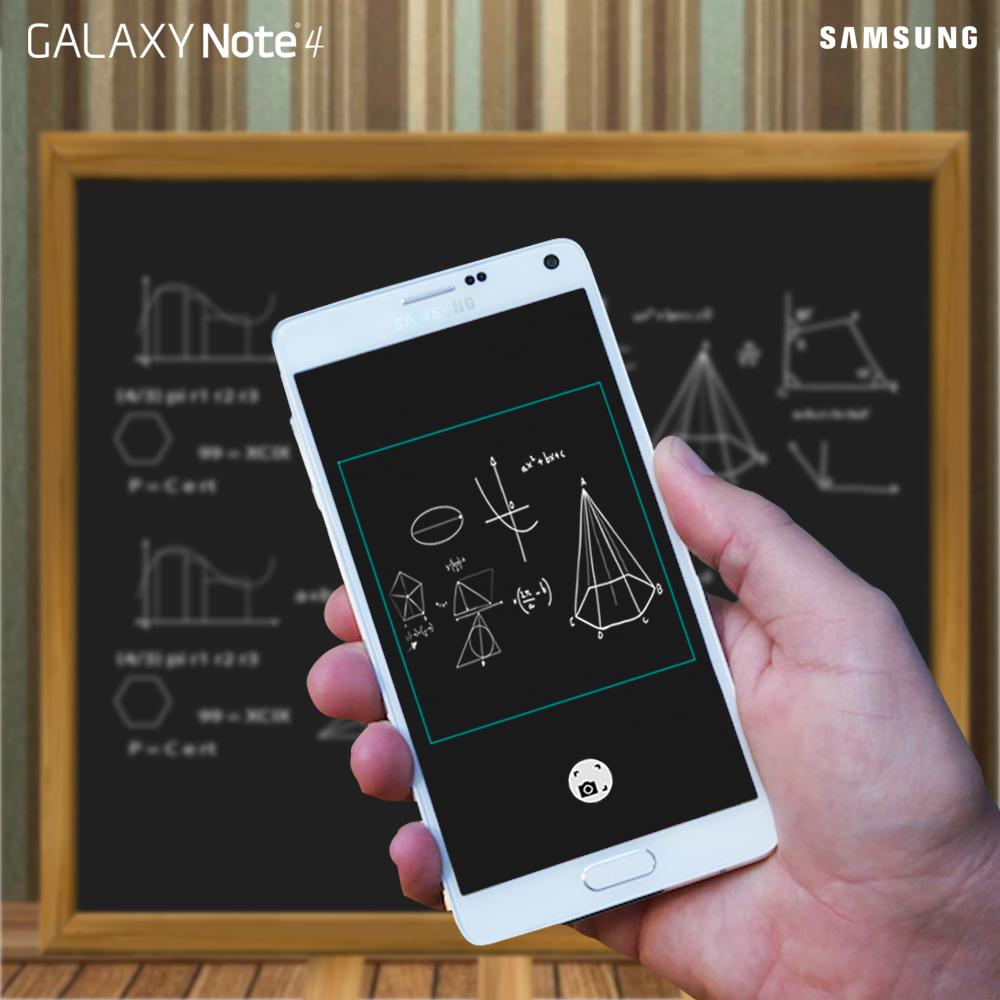 SamsungPY's tweet photo. Con el #SnapNote del #GalaxyNote4 podés editar los contenidos de una foto con gráficos y texto. http://t.co/a6oqCBGdg3