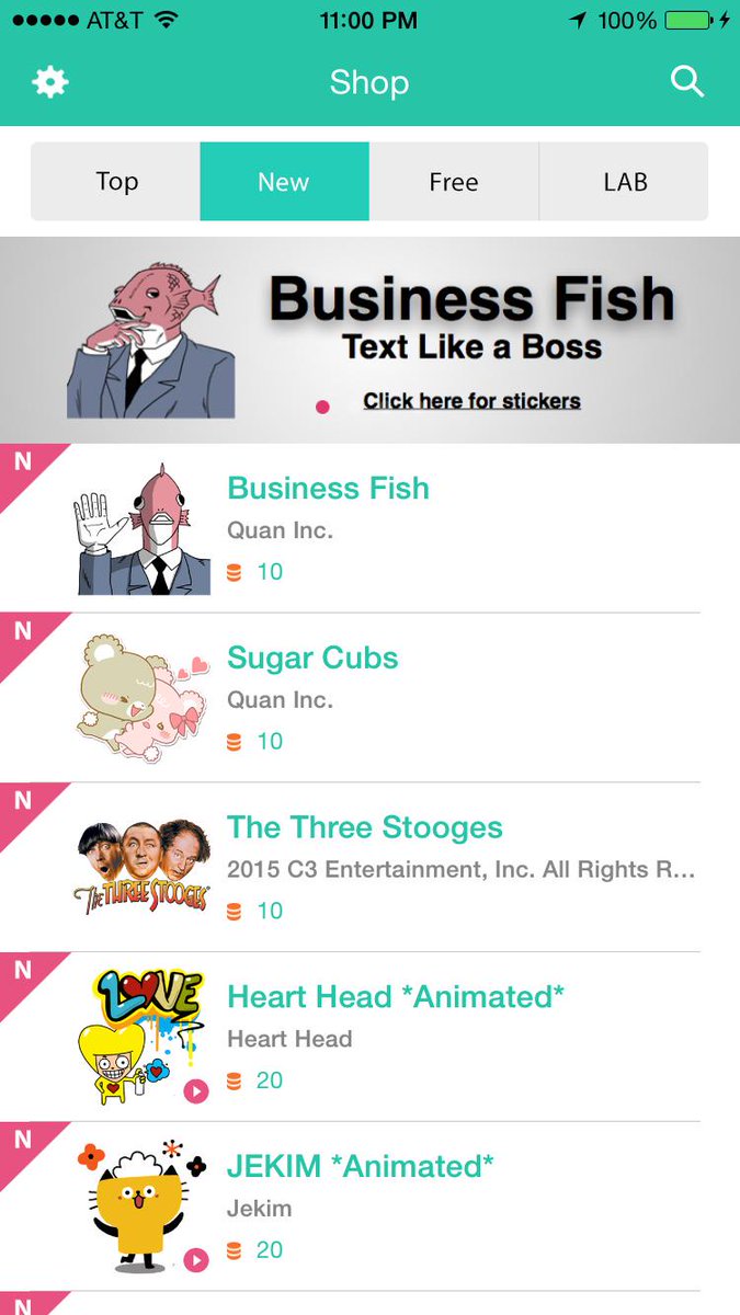 ryanpak_'s tweet photo. New sticker packs are out! #businessfish #sugarcubs #threestooges #cute #stickers #emoji #messenger http://t.co/XOG6Is7bpr