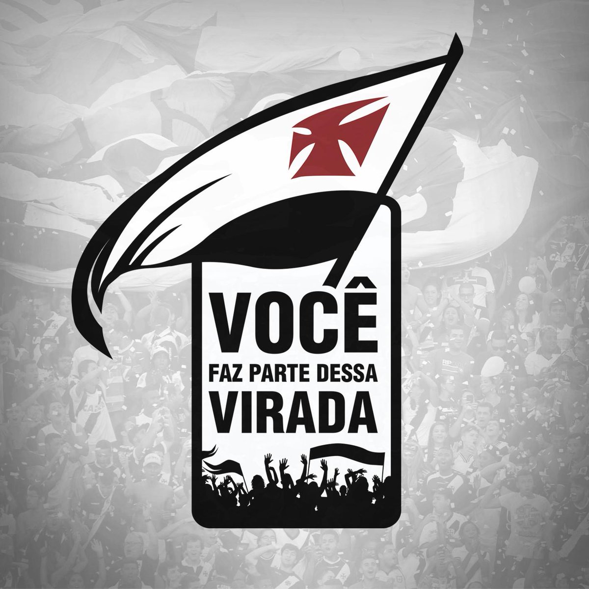 É hora de nos unirmos e fazermos parte dessa virada. Domingo nos vemos no Maraca! #ViradaVascaína #JuntosNoMaraca