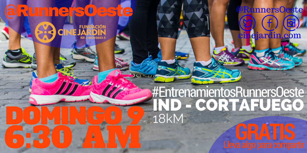 RunnersOeste's tweet photo. #EntrenamientosRunnersOeste 18KM #Dom9 6:30AM desde el IND de Montalbán hasta El Cortafuego @ccs_fitness http://t.co/mab1RYnbEk