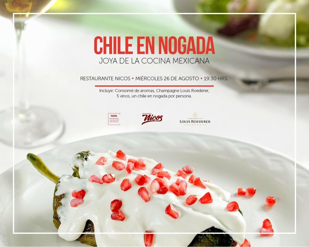 sabormexico's tweet photo. Amantes de #ChilesEnNogada este es El Evento nadie se puede perder. Un exquisito menu incluye chiles y Champagne RT http://t.co/slpLxTUXxT