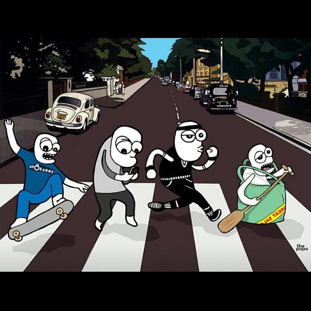 thepopoh's tweet photo. 🙏😁 RT @AdibHidayat: Dari @thepopoh untuk @thebeatles @blink182 @KISSOnline &amp; @blurofficial http://t.co/iW1UTkhgrE