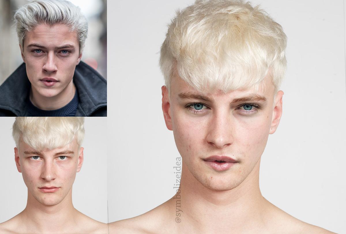 symbolizeidea's tweet photo. ถ้าเอาหน้าเบนจี้กับน้องโชคมาผสมกัน....ถถถถถถ #modelmorph http://t.co/v8wODmNw9O