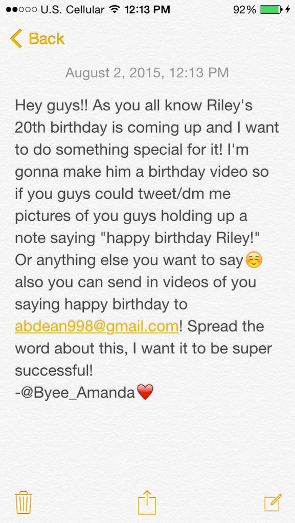 byefollohelp's tweet image. YO YO YO SPREAD THE WORD AND HELP @Byee_Amanda MAKE TILEY'S 20th SPECIAL☺️💜
