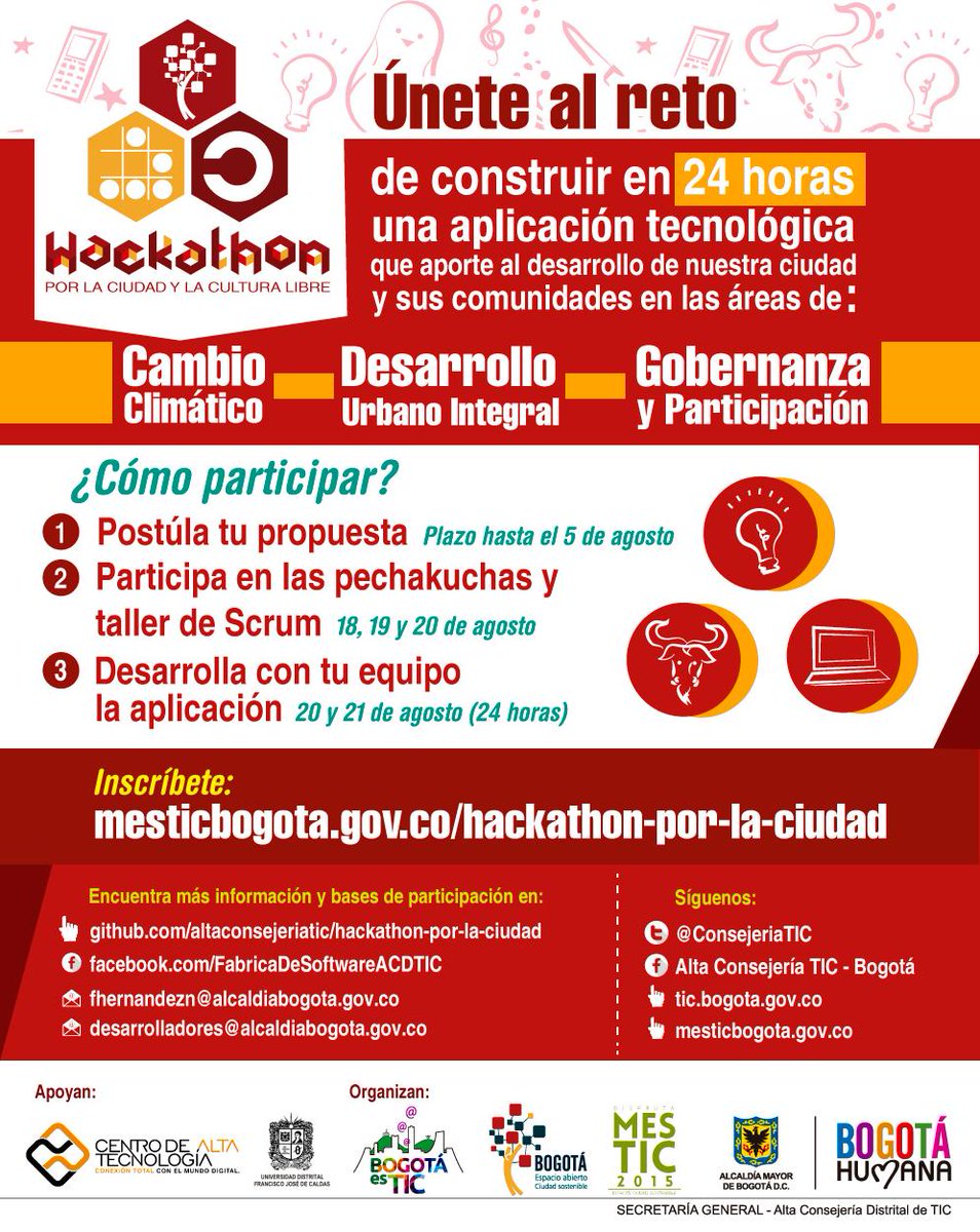mesTICBogota's tweet image. Te gustan las #MetodologíasÁgiles y el #XtremeProgramming Apúntate a la #HackathonPorLaCiudad  goo.gl/v78w8J