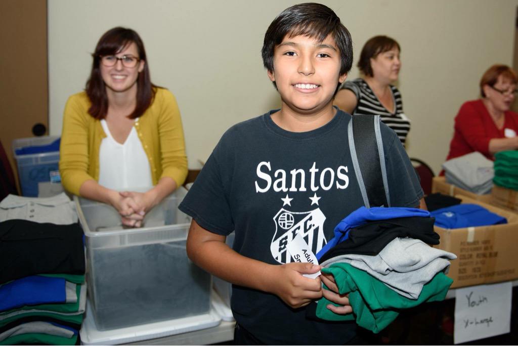 Great partnership with <a href="/PhoenixRotary10/">Phoenix Rotary 100</a> getting kids ready for back-to-school at <a href="/EmpowerCP/">Empower College Prep</a>