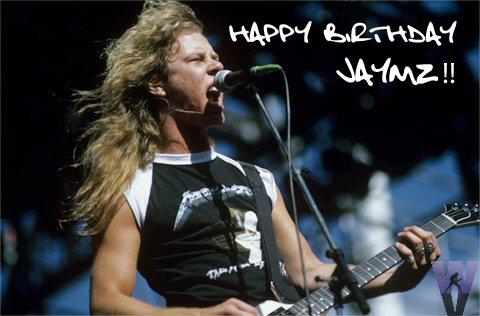 Happy 52nd Birthday to the one and only James Hetfield! 