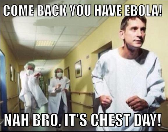 GYMoholics's tweet photo. F*ck ebola let's go! CHEST MONDAY http://t.co/vbrKC8vril