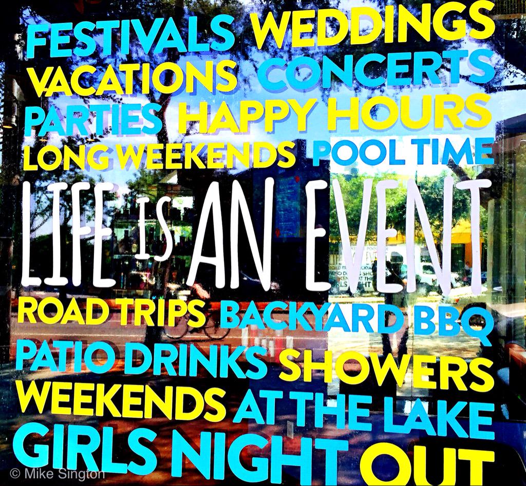 MikeSington's tweet image. Life is an event! #SummerReflection