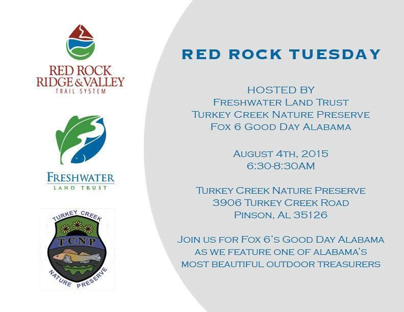 RedRockSystem's tweet photo. Tune in to @GoodDayAlabama for #RedRockTuesday to see all that @TurkeyCreekNP has to offer! http://t.co/TnQwWYfHYq