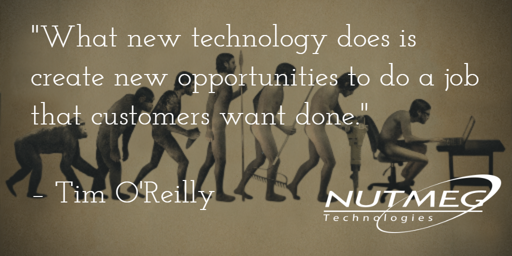 NutmegTech's tweet image. How do you view technology in relation to business? #technologytrends #smallbusinesstechnology #businesstechnology