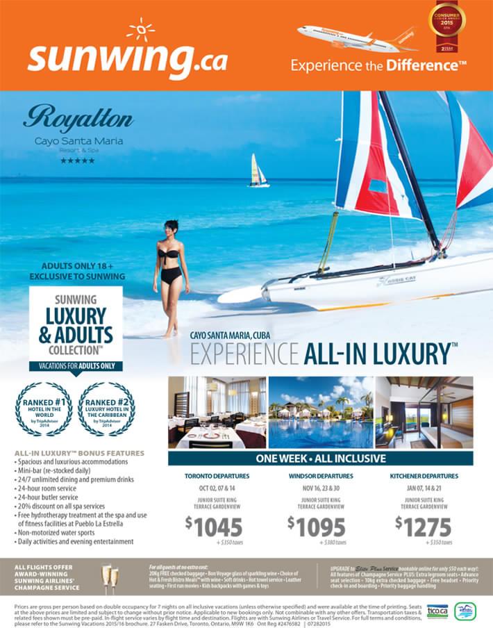 OntTravelDeals's tweet image. Double feature cheap vs luxury $275 compared to $1045 from #Toronto 
torontotraveldeals.com/go/?p=926