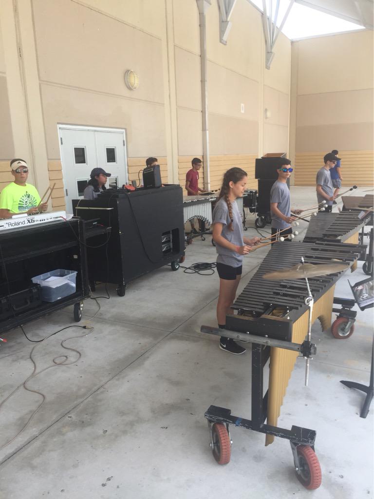Front ensemble is here pushing through those show segments