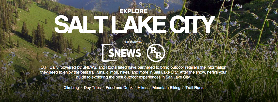 OIA's tweet photo. Need fresh air during #ORshow? @RootsRated + @SNEWSteam have a guide to SLC outdoors: http://t.co/Io2vRV0PEy http://t.co/OYFjElzqc1