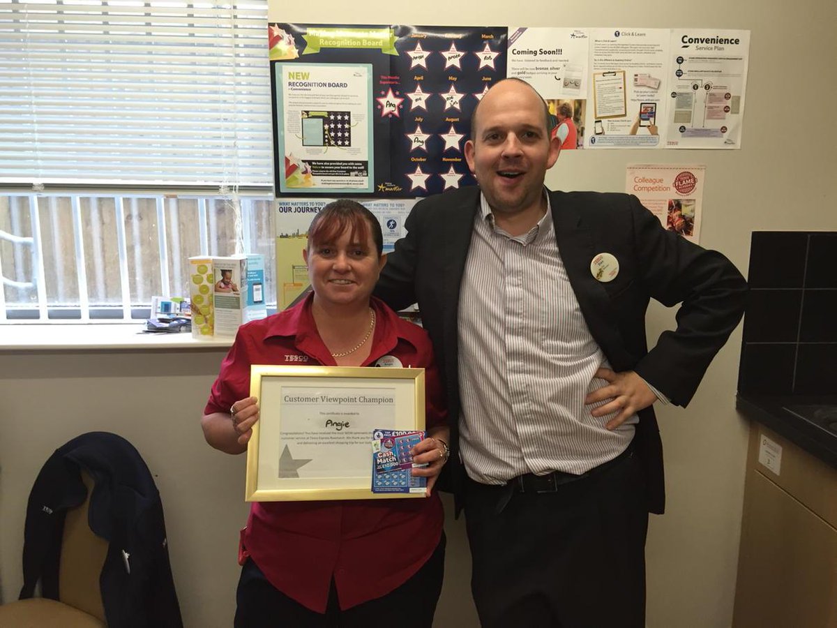 Well done to our Ang winning this months customer viewpoint with 2 Wow comments!!! Keep it up :)