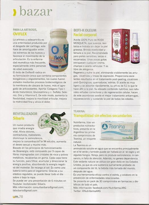 inpressba's tweet photo. El Oleum de Rosa Mosqueta de @BotiKpuro recomendado por la revista Uno Mismo del mes de julio. http://t.co/pZohgjVD50