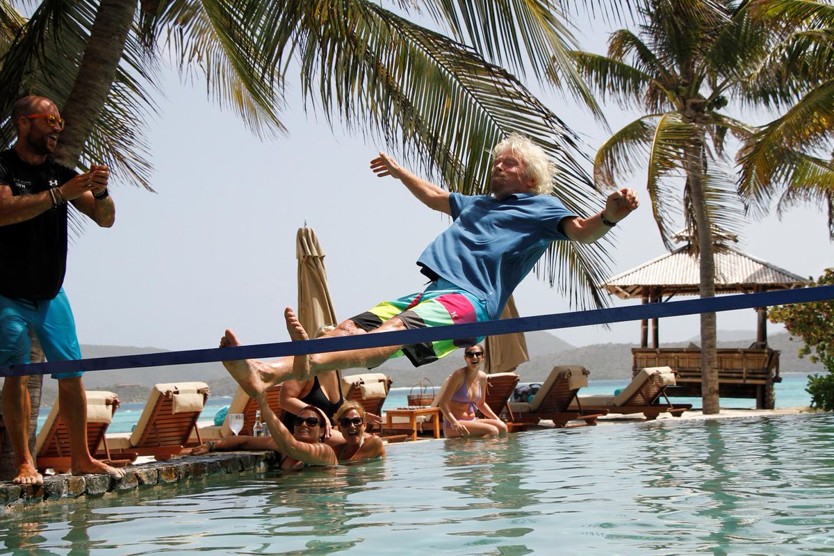richardbranson's tweet photo. Work-life balance is like walking a tightrope. Lean too far one way and you'll topple: http://t.co/CvBJ4A5uuK http://t.co/Y8vxo506Sg