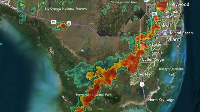 Strong storms pounding S. Fla. once again.  Stay safe, check the forecast here: bit.ly/1SjCN72 http://t.co/tVXDV7CL0P