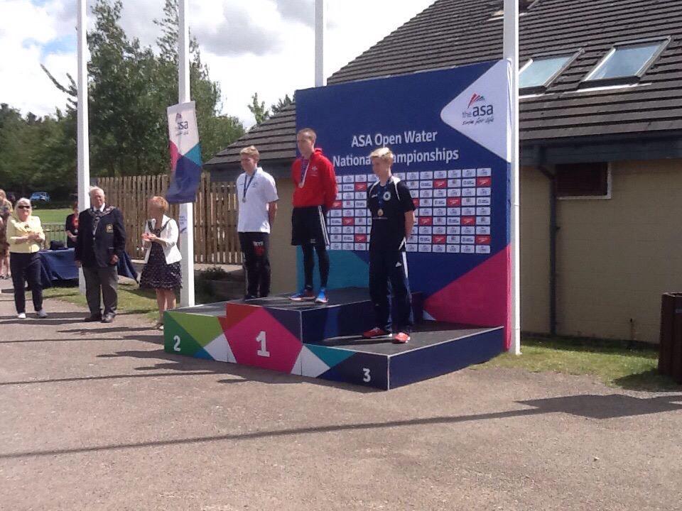 BBFSwimClub's tweet photo. .@KieranBird1999 wins bronze in age 16 3k open water despite only touching down from #EYOF15 Tbilisi 10 hrs before!!! http://t.co/h9zBXBBXQe