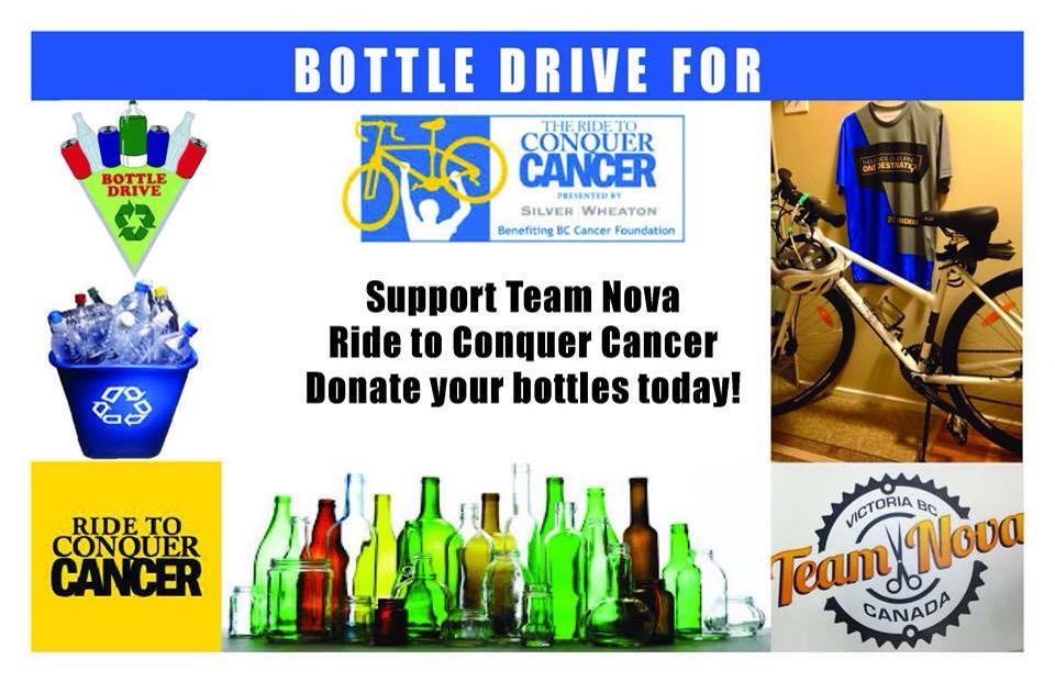 kathelburt's tweet photo. #shoutout to @TimHortons #Saanich for saving empty bottles for @teamnovajjy #rtcc2015 #bottledrive @bottledepot http://t.co/EktlnvgMTx