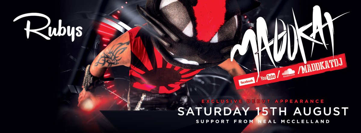 RubysStrabane's tweet photo. Excited to have Maddkat playing in Rubys on Sat 15th!! 
Guest List now open!! http://t.co/Mb2nhYTChW #RubysSaturdays http://t.co/WyLrP6Ai7J