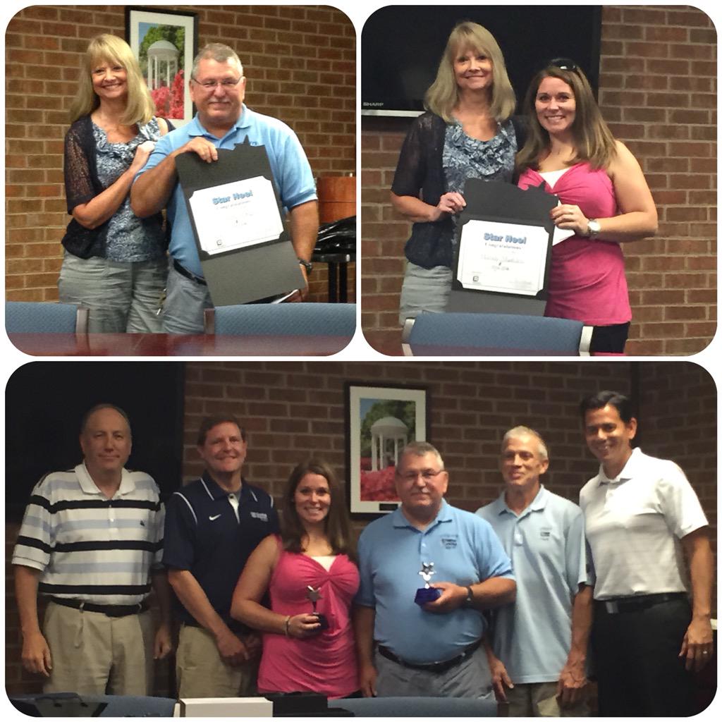 UNCEXSS's tweet photo. Congrats to Mandy Madden &amp; Harold Wright!  This year's Star Heel award winners. #EXSSimpact @unccampusrec @UNC http://t.co/hFJPb3iKnY