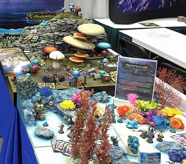 AntiMatterGame1's tweet photo. Gencon was busy but went well. Come visit the website. http://t.co/AO3qM9gyXL #GenCon2015 #deepwars #shadowsea http://t.co/ZTAh0B5Gxy
