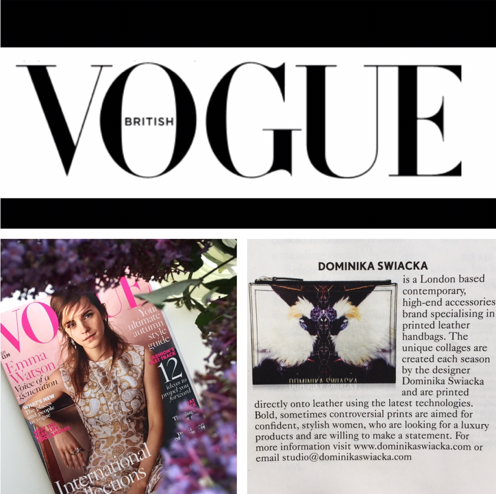DominikaSwiacka's tweet photo. Read about Dominika Swiacka brand in British Vogue September Issue #condenast #vogue #britishvogue #septemberissue http://t.co/X5uq9PhGte