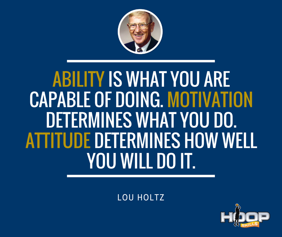 Ability is what you're capable of doing. Motivation determines what you do. Attitude determines how well you do it.