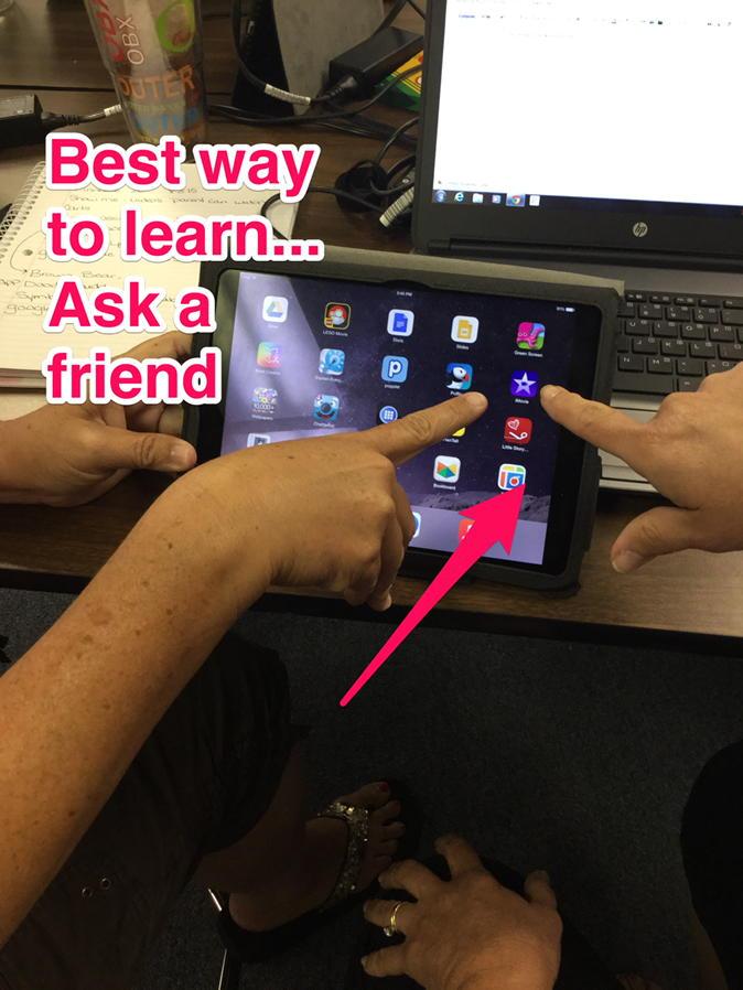 FainsFab1st's tweet photo. Still the best way to learn!! Validates my turn and talk partners #gcsk12 http://t.co/EcEkG9Z5Up