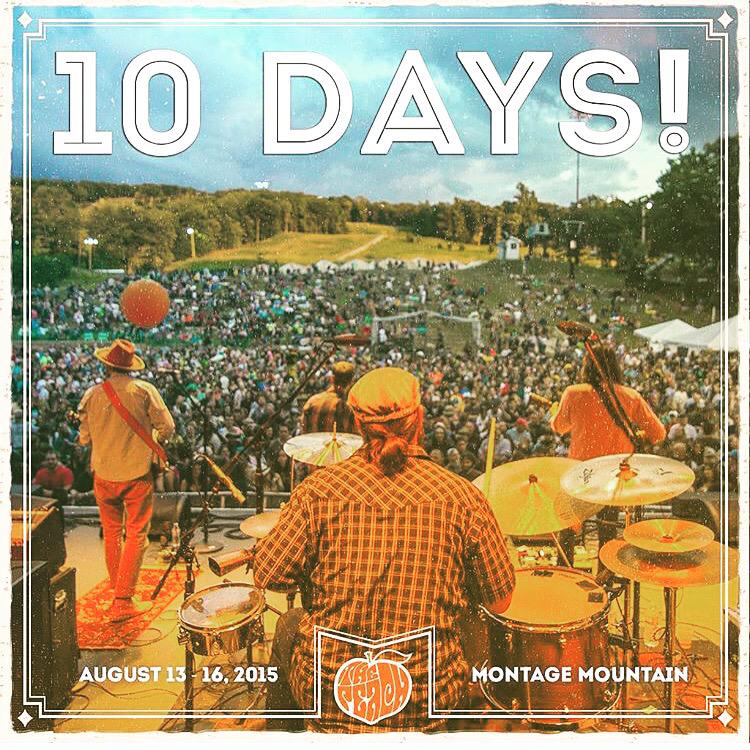 #PeachMusicFestival only 10 days away! #Scranton #MontageMountain