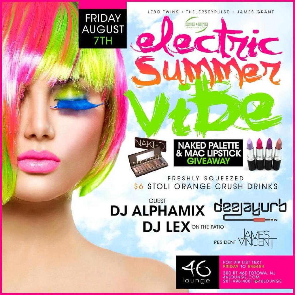 TheRealDJ_Lex's tweet photo. THIS FRIDAY COME PARTY WITH ME &amp; @DjAlphaMix ALONG WITH THE FELLAS SPINNING AT 46 LOUNGE!! #LeboTwins #EYEtoEYEent http://t.co/YbPgpSYp9W