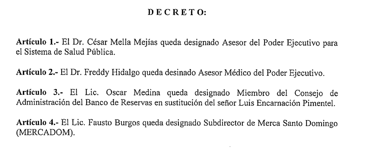 grisantycosme's tweet photo. #DECRETOS 
cambios en: PN, AMET, OISOE, DICRIM, DICAM, INSPECTOR PN, OISOE, INAPA, IDECOOP, INAP, HIPODROMO http://t.co/CnsGKtsp4Y