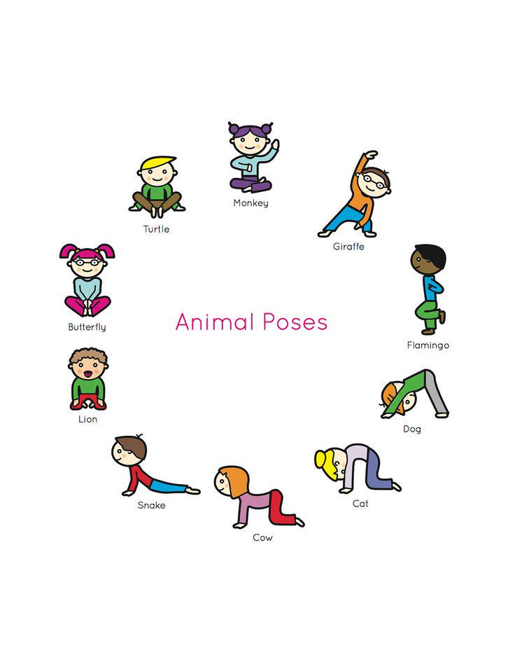 67 Animal Yoga Poses for Kids with photos and descriptions