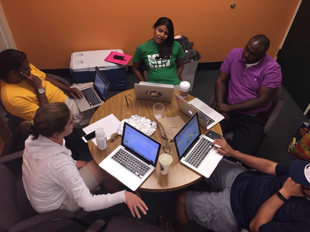 Burnett's power brains in action!