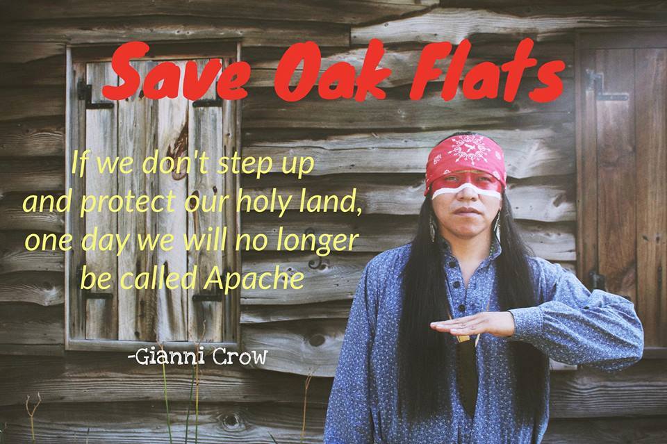 #ProtectTheSacred #SaveOakFlat #ApacheStronghold #IndigenousIssuesImpactUsAll #IndigenousResistance #DefenderOfLand