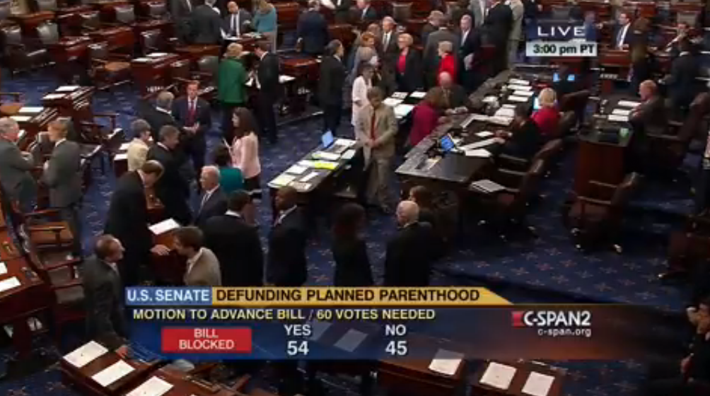 Senate Democrat vote to keep funding Planned Parenthood