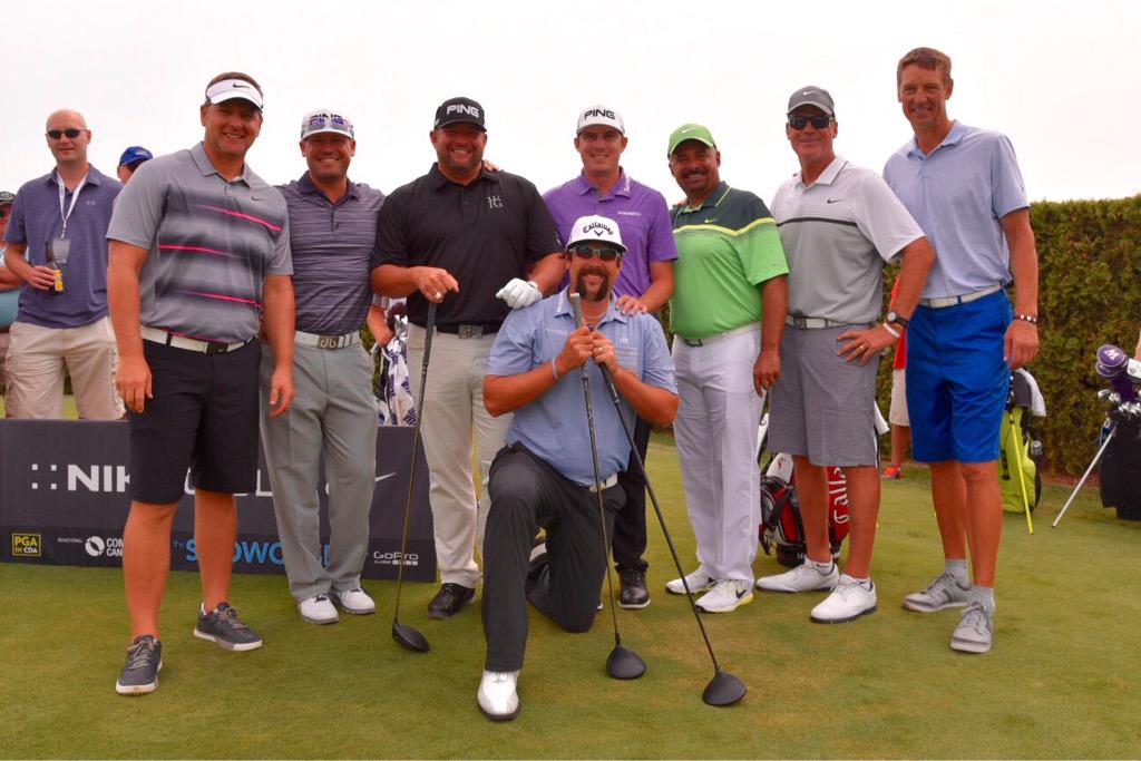 showcasegolf's tweet photo. Great group playing today, we thank them for their participation and support of the @ComCancerFund! #PGAinCDA http://t.co/qlsTPRxnIC