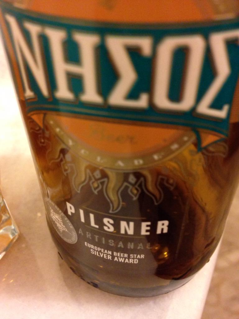 Necking <a href="/nissosbeer/">Μπύρα ΝΗΣΟΣ</a> on the Libyan Sea . #Paleochora